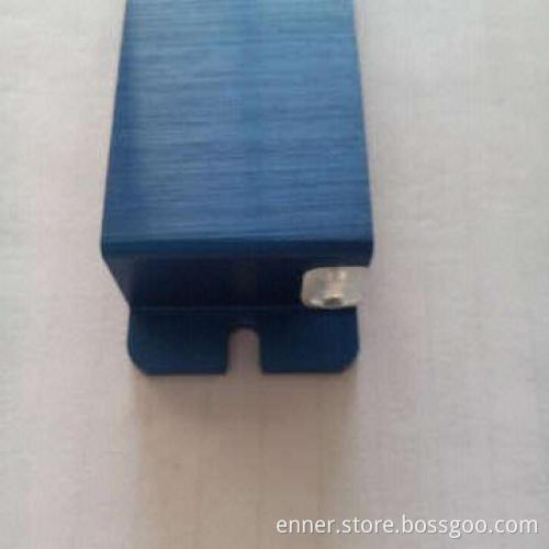112.3*16.7*1.6mm, blue Anodized Extruded Aluminum Heat Sink